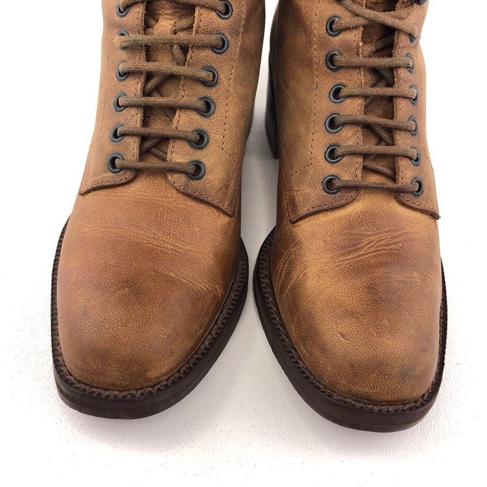 Nine West Brown Leather Victorian Lace up Ankle Boots 6M - Picture 13 of 13